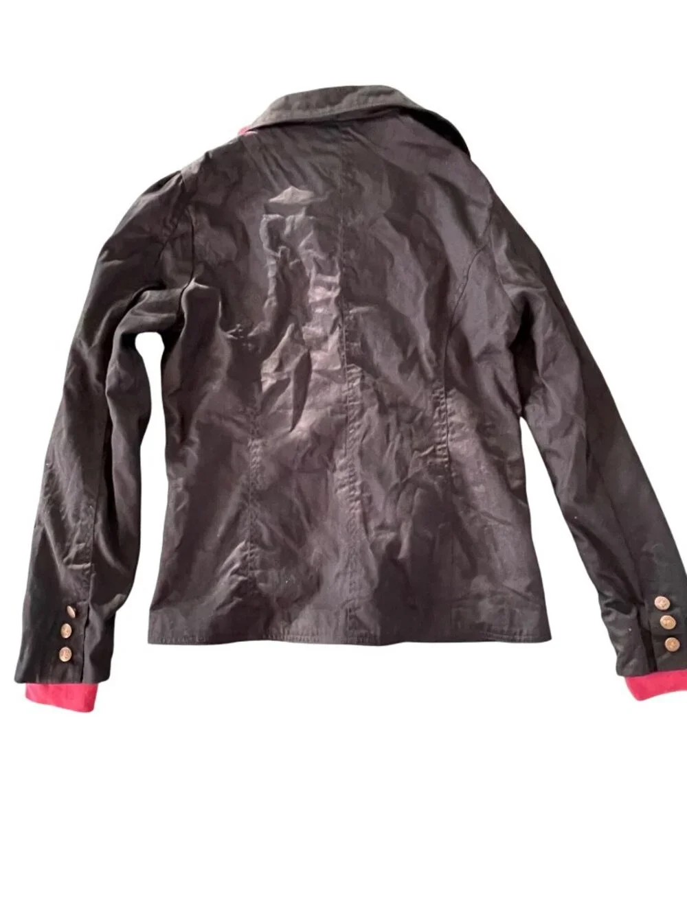 Harry Potter Gryffindor Womens Black Blazer With Striped Hood & Embroidered Cres - Picture 12 of 12